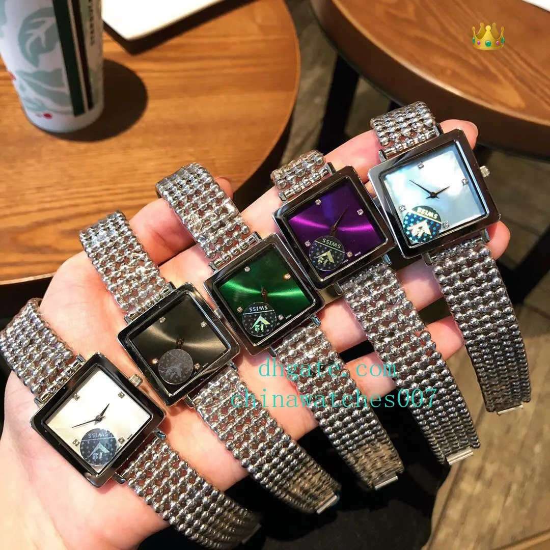 2019 Imported quartz movement mineral wear mirror Ms. compact and elegant models fresh and elegant temperament fashion