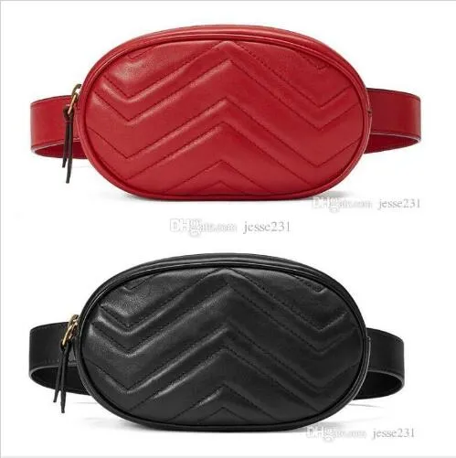 Hurtownie Nowa Moda Pu Skórzana torba Markowe Torebki Projektant Fanny Pack Słynne Talii Torby Lady Belt Chest bag 4 kolory