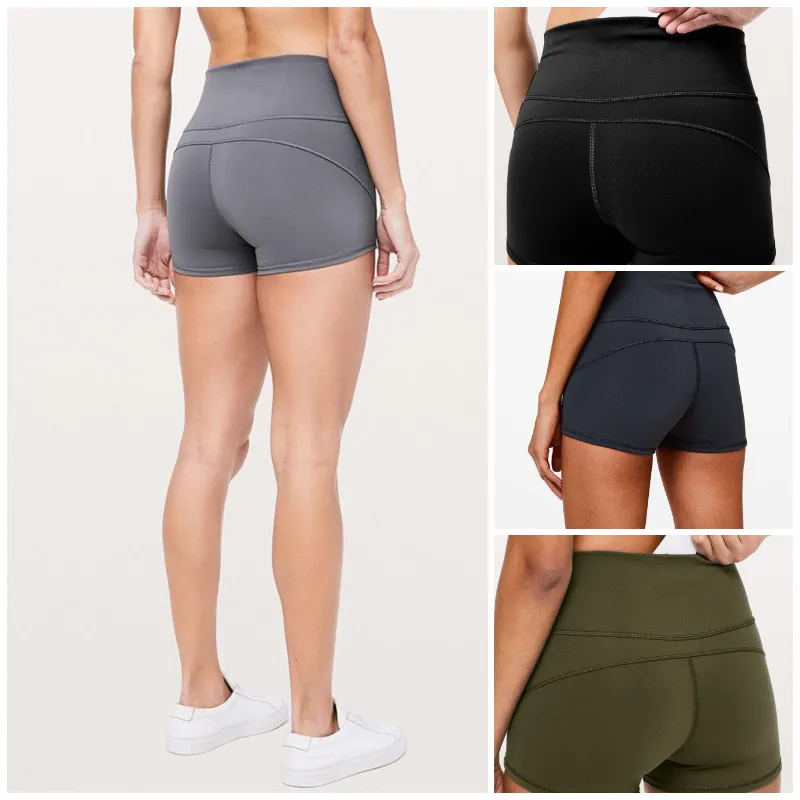 4 cores L50 calças curtas de ioga para mulheres, shorts de corrida, roupas de ioga casuais para adultos, roupas esportivas para meninas, roupas de ginástica