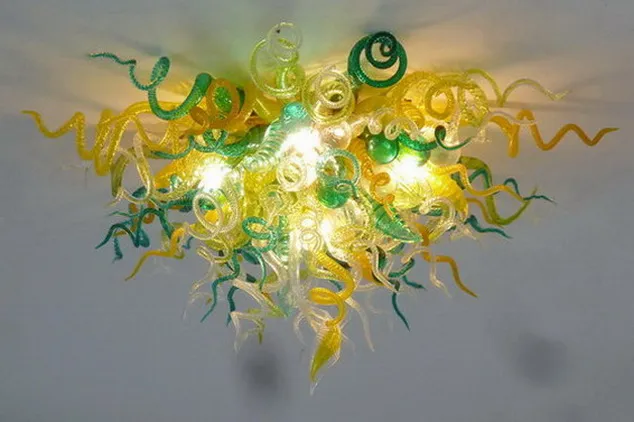 Start-Kunst-Dekoration Italienische Dale Chihuly Stil Europäische Kronleuchter LED Pendelleuchte Hand Blown Murano Glas Pendelleuchten