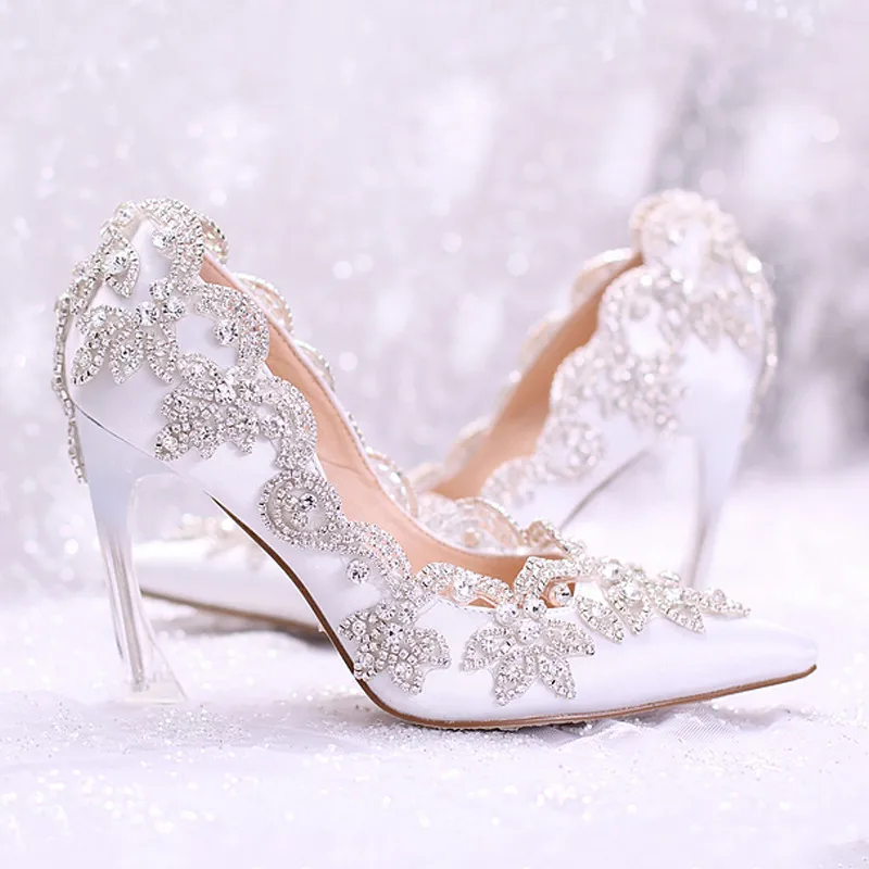 Women's Glitter Sequins Wedding Pumps Bowknot Pointed Toe - Temu Israel