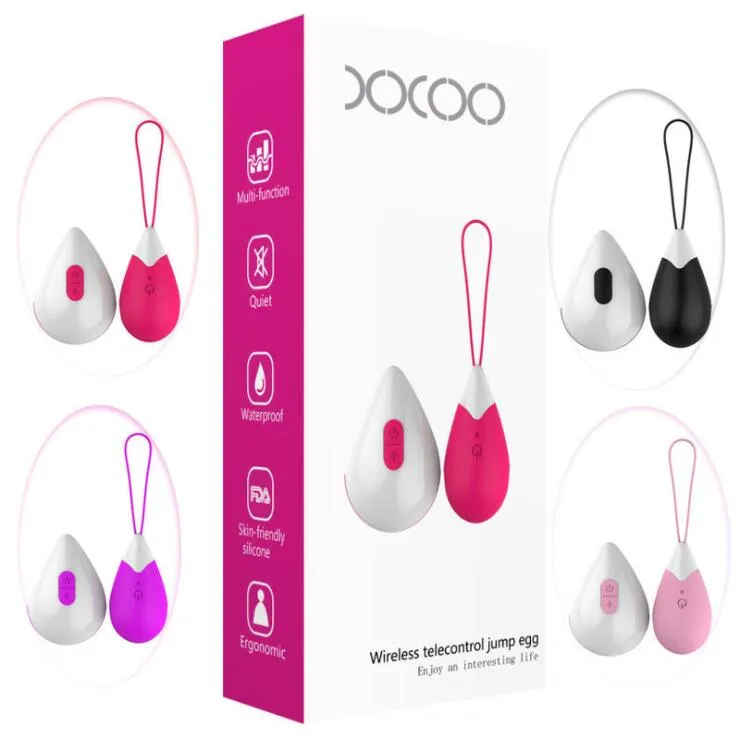 Oplaadbare Vibrerende Ei Kegel Ballen Waterdichte G-Spot Vibrator Vaginale Ballen 10 Speed ​​Vibrating Massager Seksspeeltjes voor Vrouwen