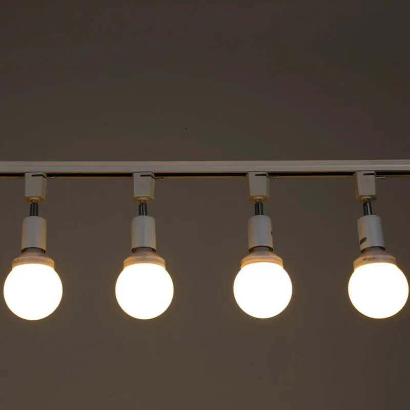 E27 LED-spoorverlichting Loft minimalistische stijl E27 lamphouder Trackinglichten AC110240V Aangepaste railspots voor koffie7916060