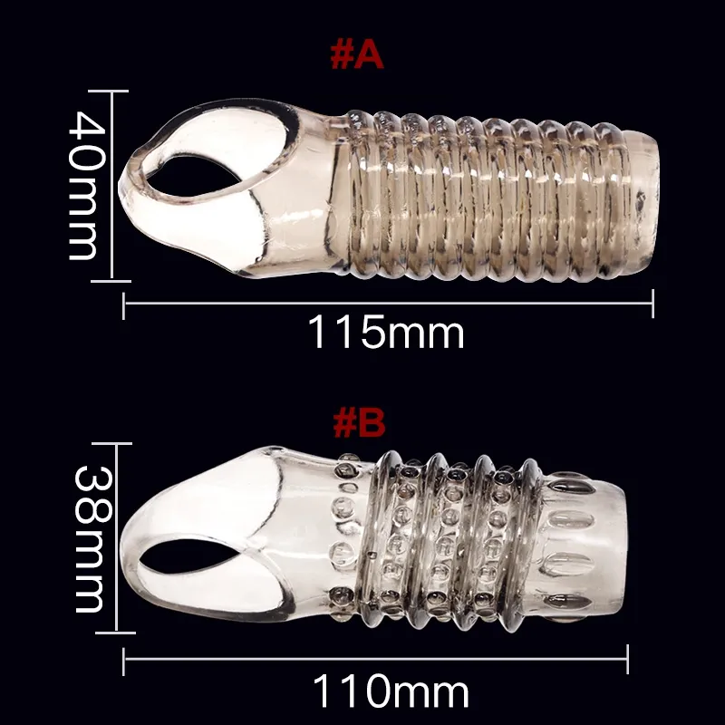 Zachte siliconen cockring dikker echte huid penis cover seksspeeltjes voor mannen penis cockring Duurzaam vertraging ejaculatie sterk stimuleren