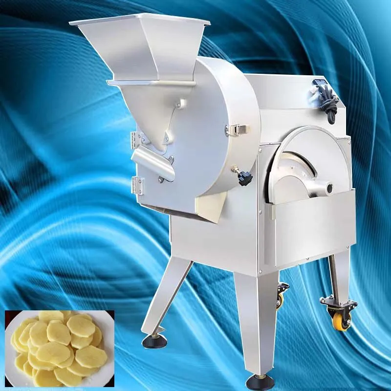 Electric potato cutter French Fries Cutter Potato Chip Carrot Cutter Slicer  Stainless Steel Vegetable Fruit Shredding Machine