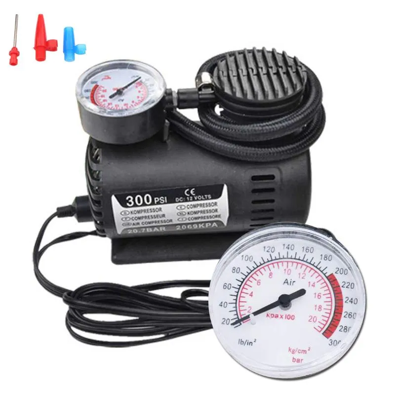 Air Compressor Electric Tire Infaltor Pump 12 Volt Car 300PSI Portable Mini  Pump