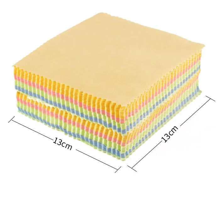 DHL船13x13cmスクリーンクリーニングクロスメガネ布卸売コットン拭き携帯電話印刷ロゴDFMCJB19