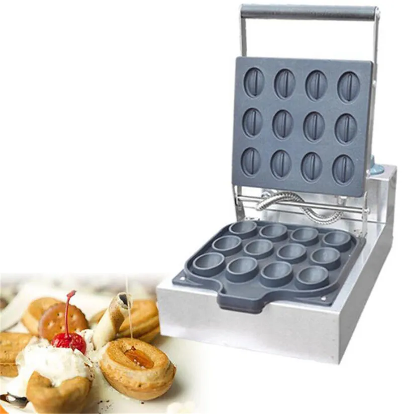 Electric Commercial Coffee Bean Waffle And Pancake Maker With Timer