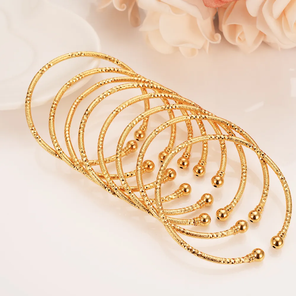 Kan öppna mode dubai armband smycken fast fin gul guld fylld dubai armband för tjej student dotter afrika arabiska artiklar2709415
