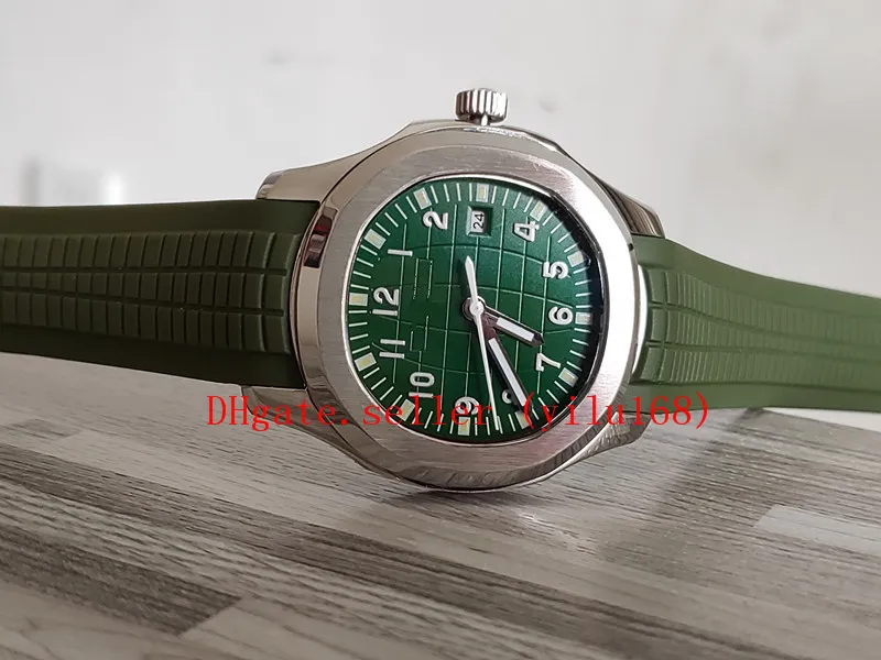 Vente de nouvelles montres de sport mécaniques classiques de luxe pour hommes Cadran vert Aquanaut 5168G 5168G-010 Bandes de caoutchouc Mécanique automatique sport Wa