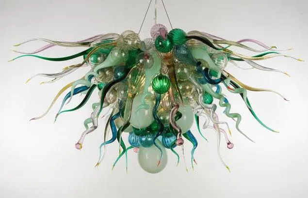 Lamps Contemporary Glass Ceiling Light Hand Blown Pendant Lights Wedding Centerpiece Chandelier