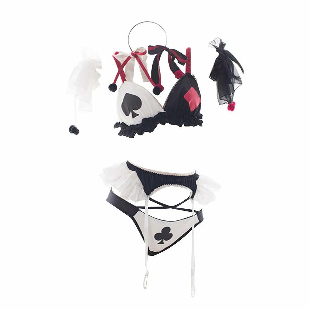 Costumi Sexy Cute Bra E Panty Set Lolita Anime Cosplay Lingerie Queen