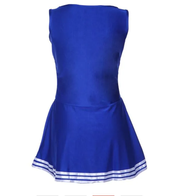 Hot Sale Tank Dress Blue Pom Pom Girl Cheerleaders... From 22,02  | DHgate