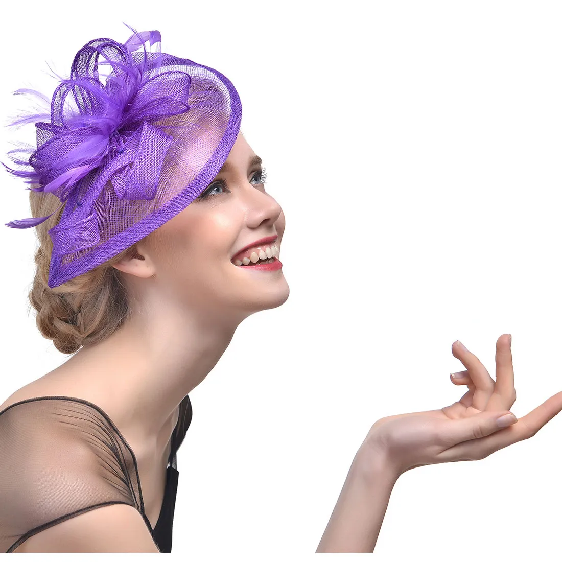 Bridal Hats Feather Fascinator Hand Made Hair Bridal Birdcage Veil