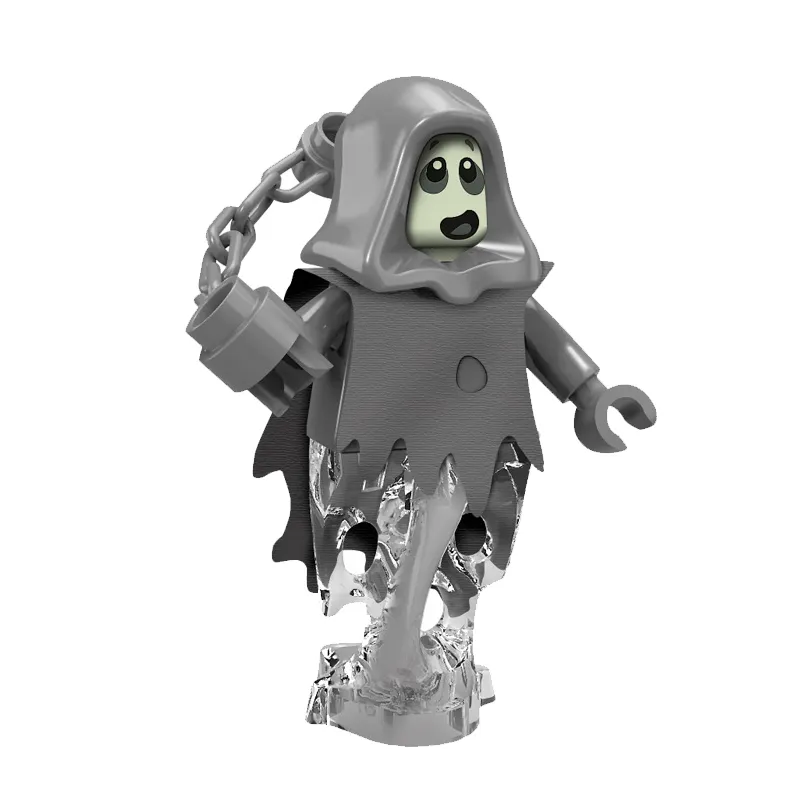  Halloween Building Brick Head Pumpkin Ghost Zombie