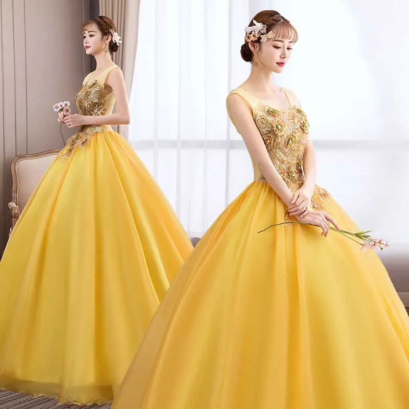 New Designer Yellow Color Indo-weestern Party Wear Gown With Price.