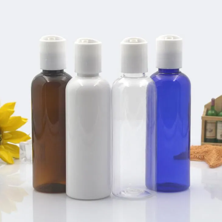 100 ml Blue Brown Clear White Empty Plastic Packaging Bottles New Style Refillable Empty Containers LX1680