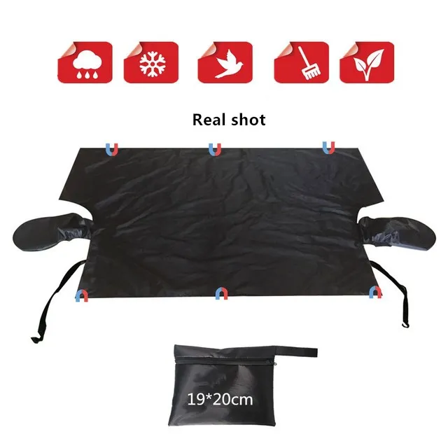 Car Windshield Snow Cover With Ears Vinyl Black Cars Covers Sun Shield  Rearview Mirror Wrap From 15,07 €
