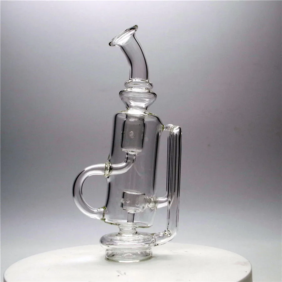 8.3inch Handcraft Glass Bong Accessories for Dab Rig Smoke Accessory Recycler Bong Straight Pipe Global delivery