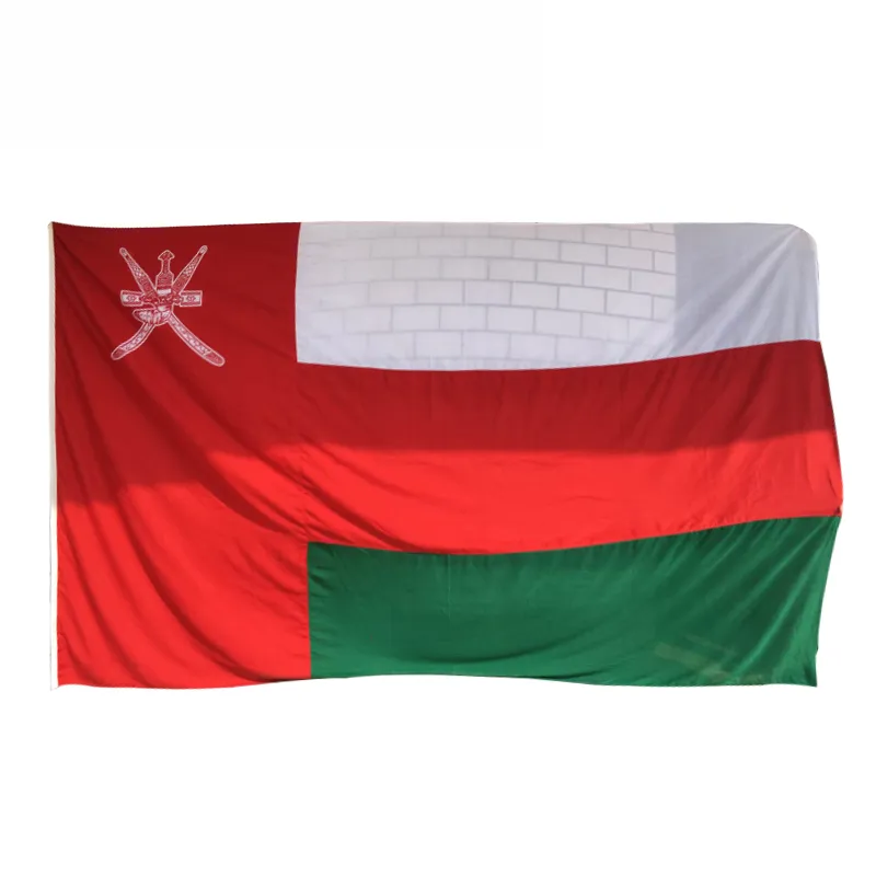 Bandeira 3x5 Oman Bandeira de alta qualidade Indoor Outdoor Banner 90x150cm tecido de poliéster, mais bandeira popular, transporte livre