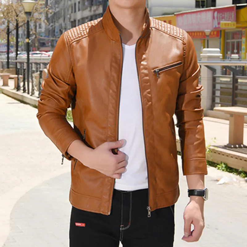 Leather jacket hotsell mens 2018