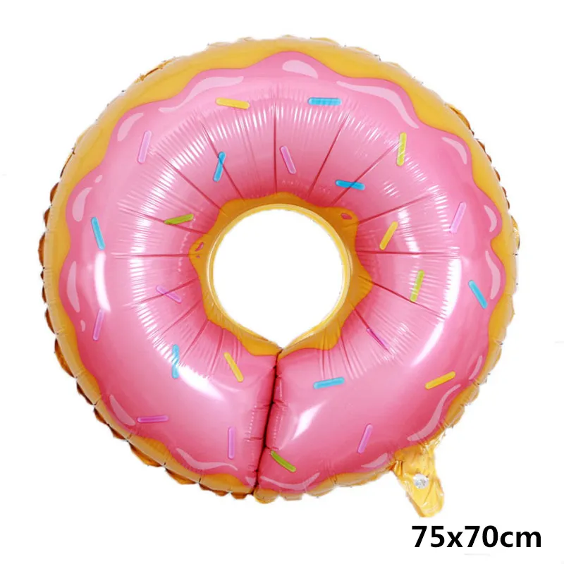 Big Donut Ice Cream Helium Balloon BabyShower Boy Girl Air Baloon Birthday Party Decorations Kids Event Supplies Kit Toys Balls