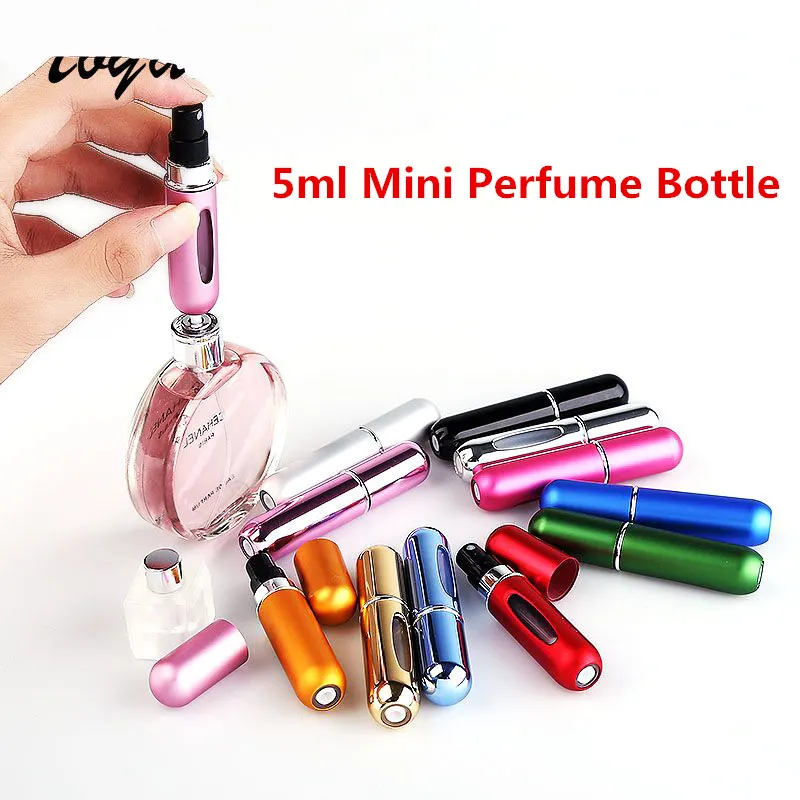 5ml Mini Rechargeable Self-Pear Butelka Perfumy Perfumy Przenośne Kosmetyczne Dozowanie Małe Butelki Spray Free Statek 10