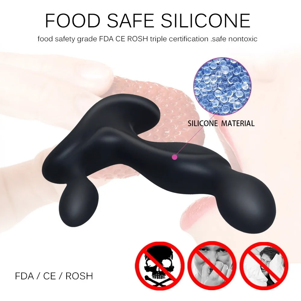 USB Rechargeable Silicone Prostate Massager For Men Gay Anal Sex Toys Waterproof Anal Vibrator Male G spot Vibe Anal Toys