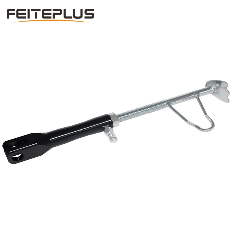 Universal Motorcycle Aluminium Foot Side Stand Justerbar Rod Sidor Kickstand för Scooter Motorbike Elektrisk Dit Pit Bike