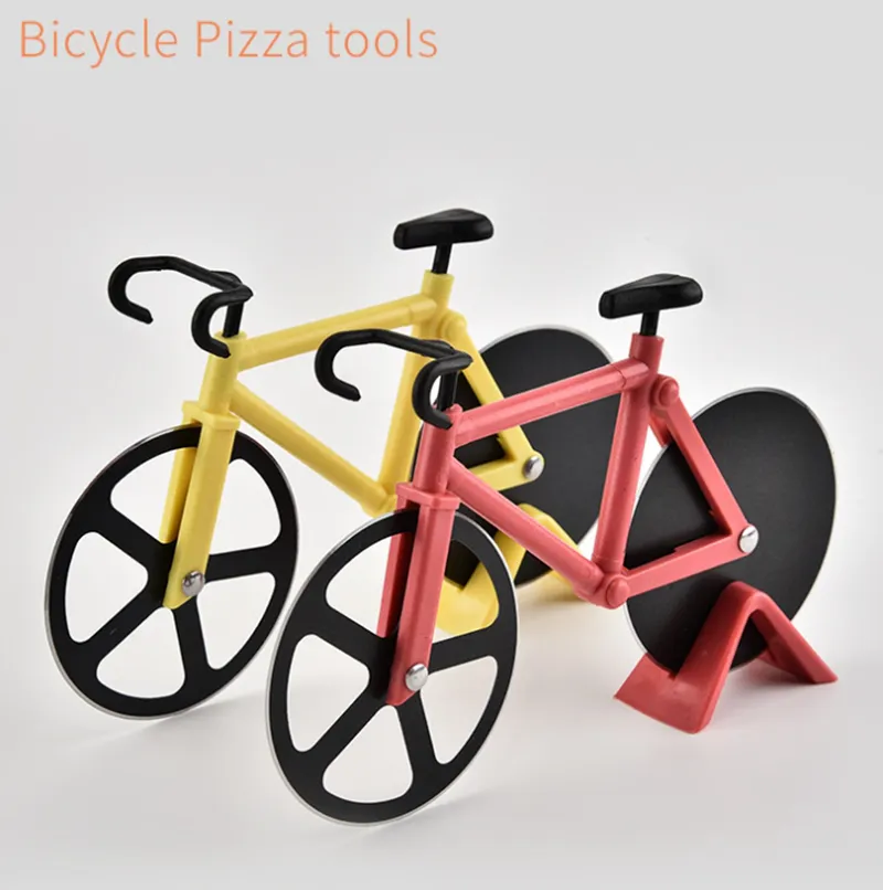 Couteau à Pizza en forme de vélo outils à Pizza en acier inoxydable outils de cuisson de cuisine accessoires de décoration de vacances livraison gratuite