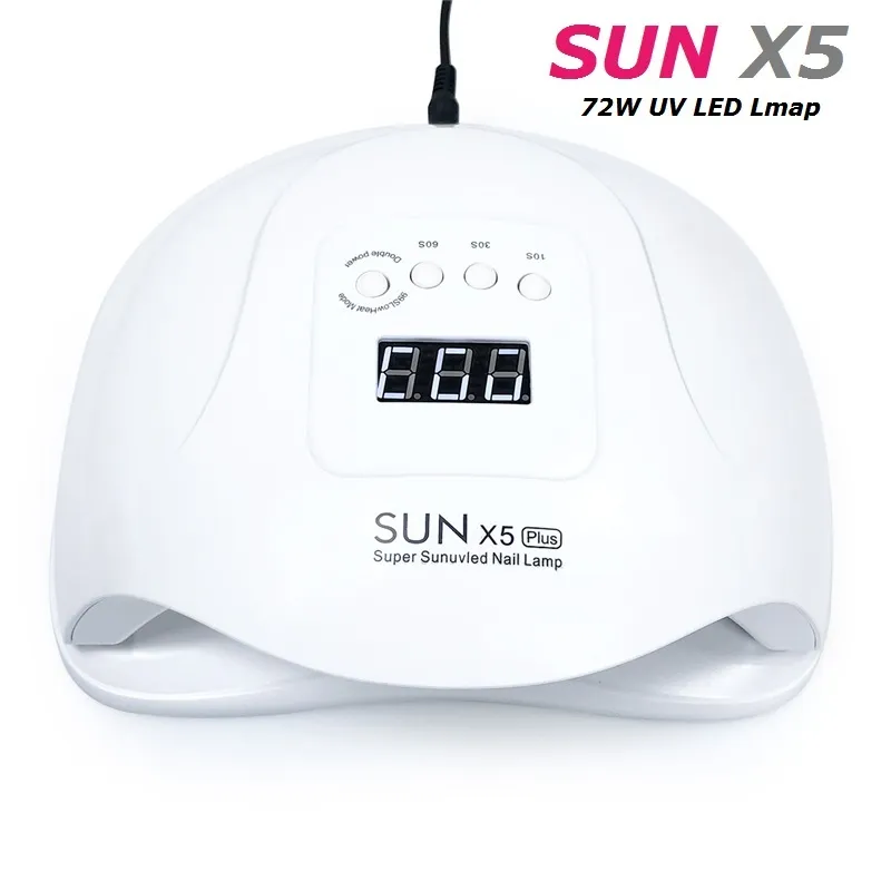 SUN X Plus 72W Clavo de dos manos Secador de clavos Clavo Lámpara 36 inducción LED 