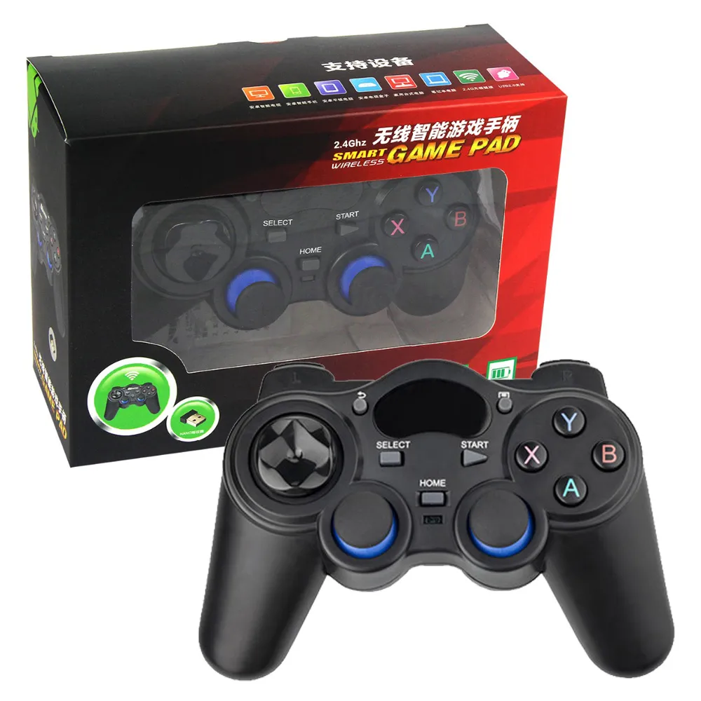 2pcs For Ps2 Controller Wireless 2 4g Wireless Game Controller Gamepad Joystick For Tablet Pc Tv Box Smart Tv Game Console Doccham In