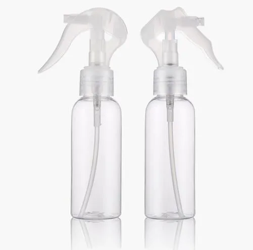100ML Empty Spray Round Clear PET Plastic Bottles