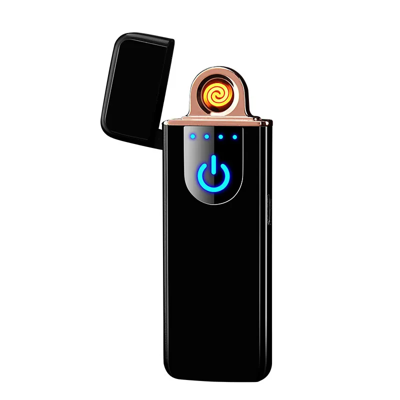 Electronic USB Rechargeable Portable Touch Screen Windproof Flameless  Cigarette Lighter Metal Body from Dhgate Lighters