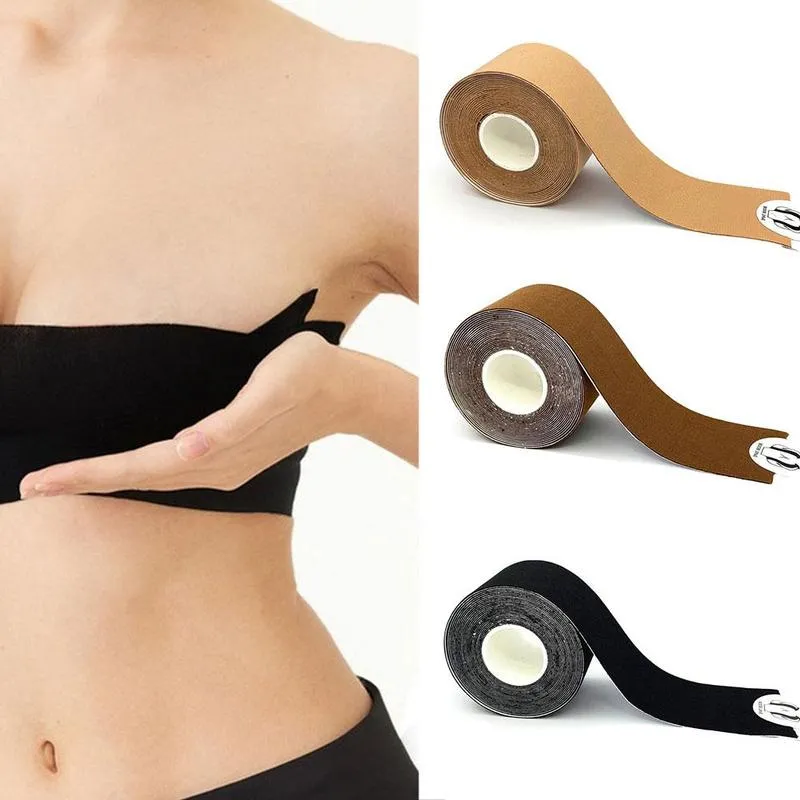 Womens Invisible Volume Adhesive Boob Tape Bra Tape With Push Up Pads And  Sticky Covers For Breast Lift And Bra Tapelette Support From Qbilp, $25.18