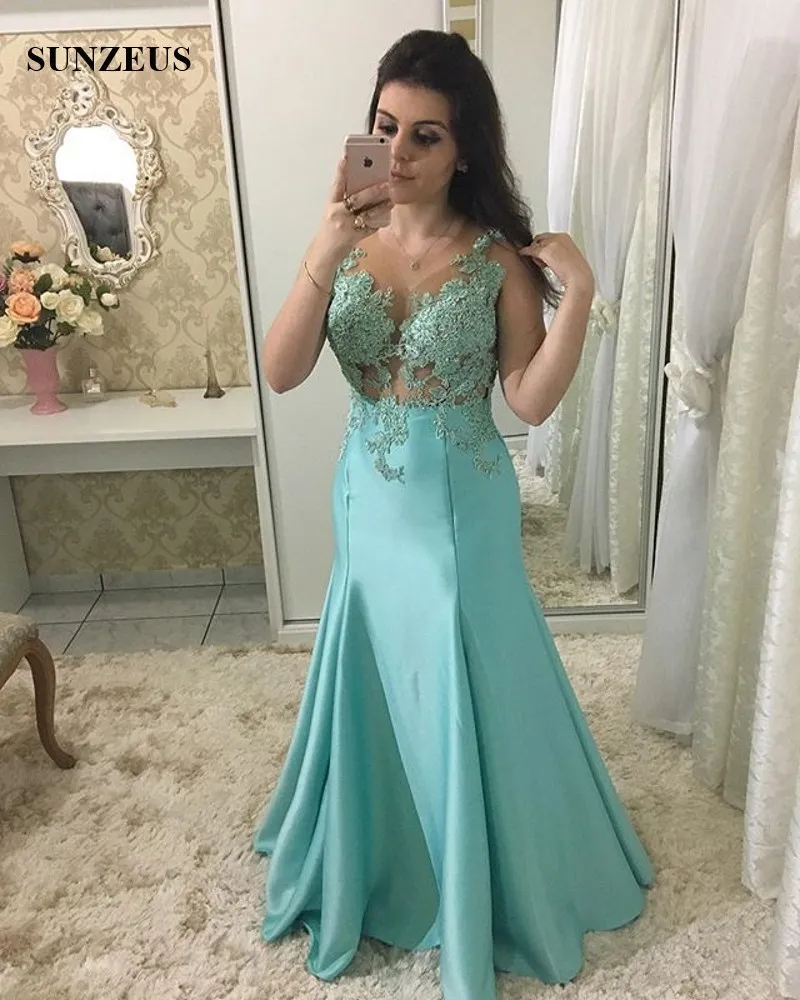 Vestidos sales azul turquesa