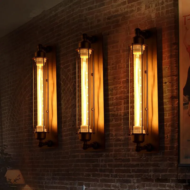 Antiquitäten Vintage Style Loft Industrie Vintage Edison Wandleuchte Lampe bar resturent Pendelleuchten Decke Kronleuchter Licht
