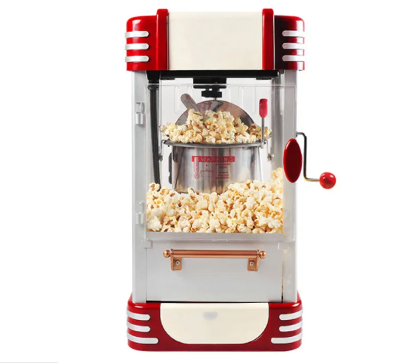 Popcorn Machine for Home Automatic Mini Hot Air Popcorn Maker DIY Corn  Popper Children Gift