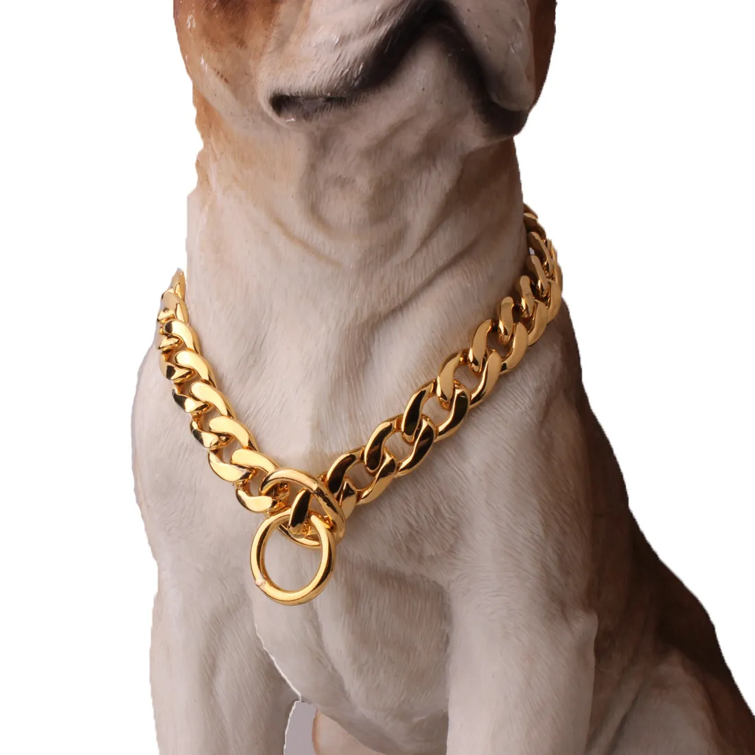 TUOKAY Iced Out Gold Chain Rhinestone Dog Collar Gold Chain for Dog Co –  KOL PET