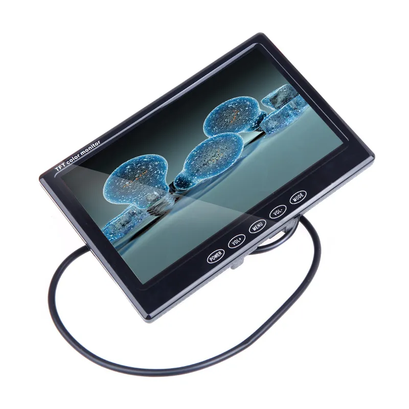 Freeshiping 7" TFT LCD Car Monitor Auto TV Car rear view camera with mirror monitor Parking Assistance Backup Reverse Monitor Car DVD Screen