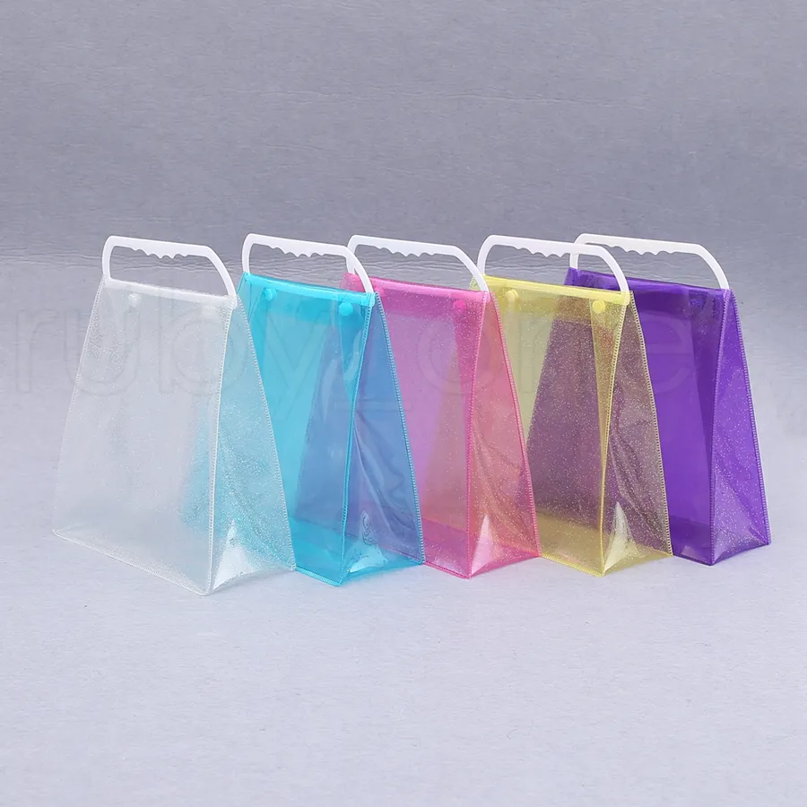 Sac à provisions en plastique transparent, sacs en plastique de