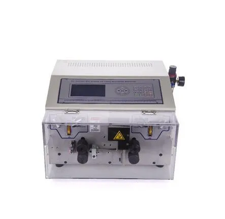 Automatische Abisoliermaschine/Schneidemaschine mit LCD-Display und Computer zum Crimpen und Abschälen von Kabeln von 0,2–16 mm2 SWT508-MAX