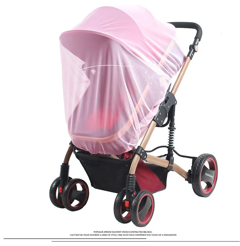 6 Colors Baby Stroller mosquito net 150cm square Pushchair Mosquito Insect Shield Net Protection Mesh Buggy Cover Stroller Accessories