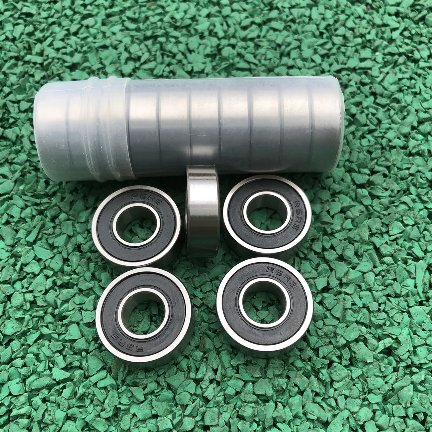 100ピース/ロットR2-2RS R2 2RS 1/8 "x 3/8" x 5/32 "インチゴム密閉ベアリングディープグルーブボールベアリングミニ3.175x9.525x3.967mm