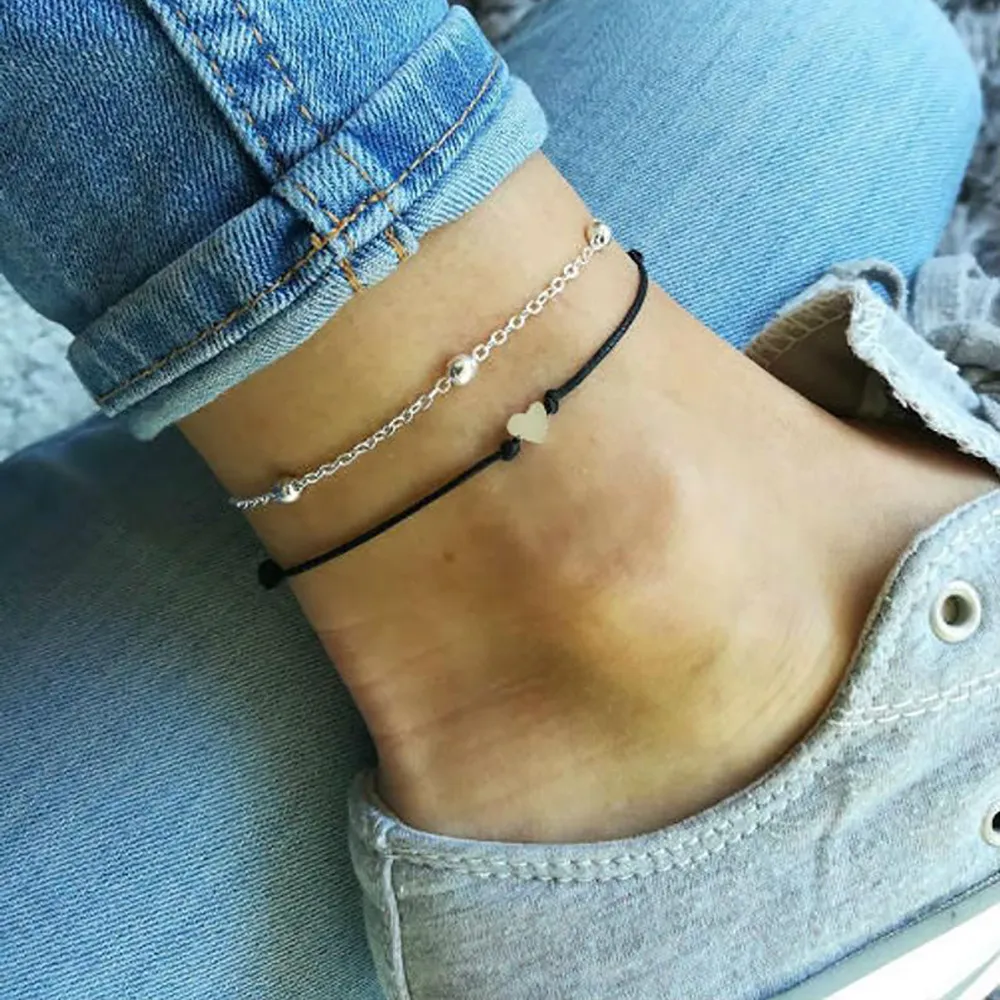 Shuangr Anklets For Women Foot Jewelry Summer Beach Crochet Black Ankle  Bracelet Sandals On The Leg Female Bohemian Accessories C19041501 From  Shen84, $0.66 | DHgate.Com