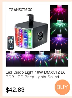 Stage Lights Effects Led Stagse Lamps Laser Light DMX 14 Modes Disco Lights DJ Bar Lamp Sound Control Music Stage Lights Effects