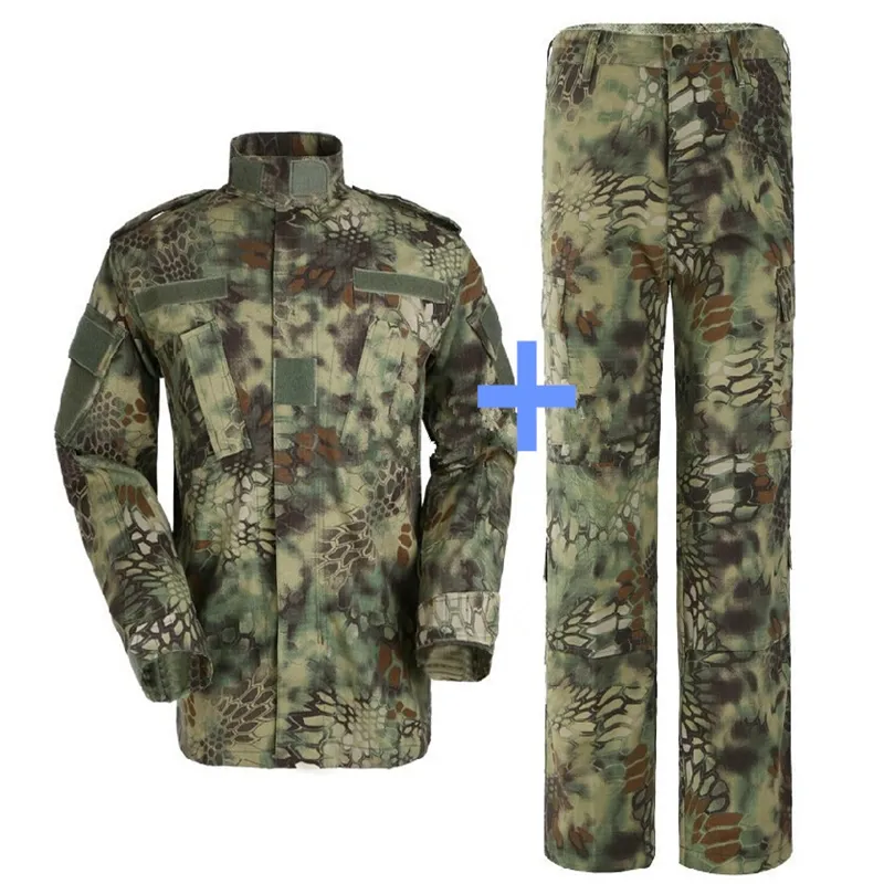 Summer Hunting BDU Field Mundur Camouflage Zestaw Koszulki Koszulka