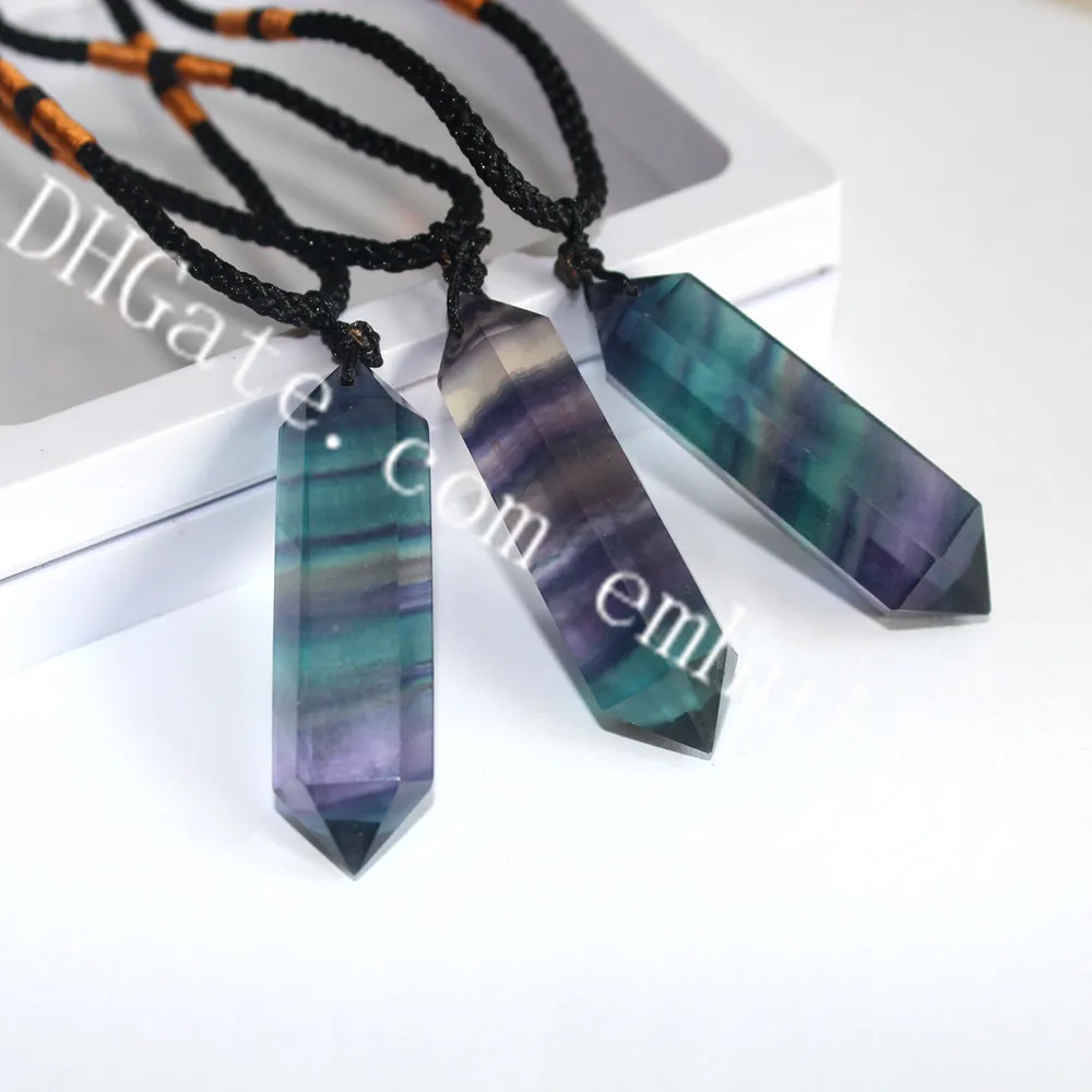 Rainbow discount fluorite necklace