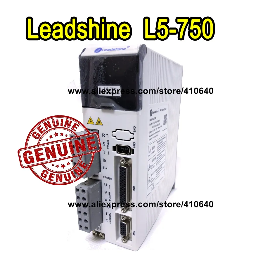 Gratis frakt Leadshine L5-750Z (EL5-D0750) ACH750 Servo Drive 220 230 VAC-ingång 5A Peak Outpow Power till 750W Hot Sales