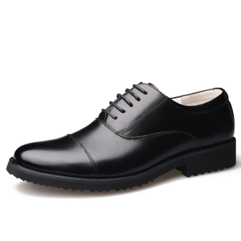 Männer Offizier Schuhe Drei Joint Männer Leder Uniform Militär Business Schuhe Schwarz Luxus Design Formale Kleid Männer Wohnungen